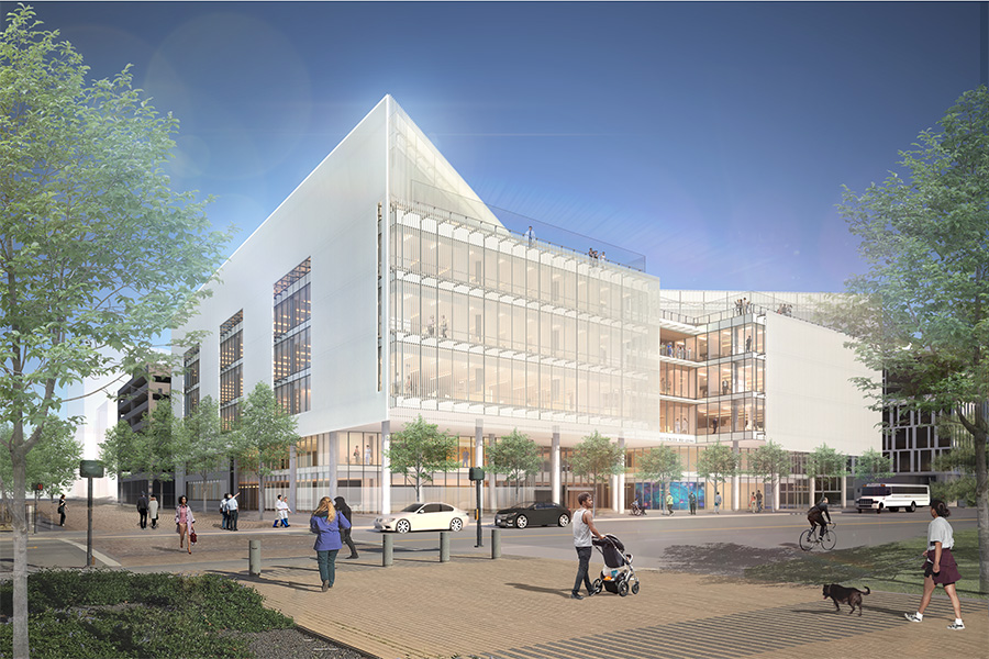 Rendering of Joan and Sanford I. Weill Neurosciences Building